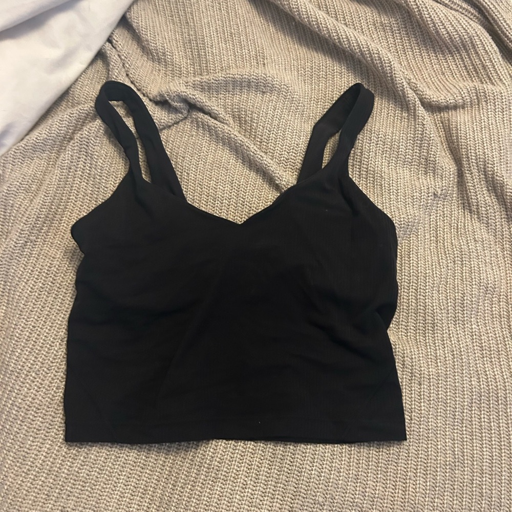 lululemon athletica Black Crop Top